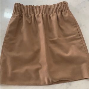 Camel mini skirt